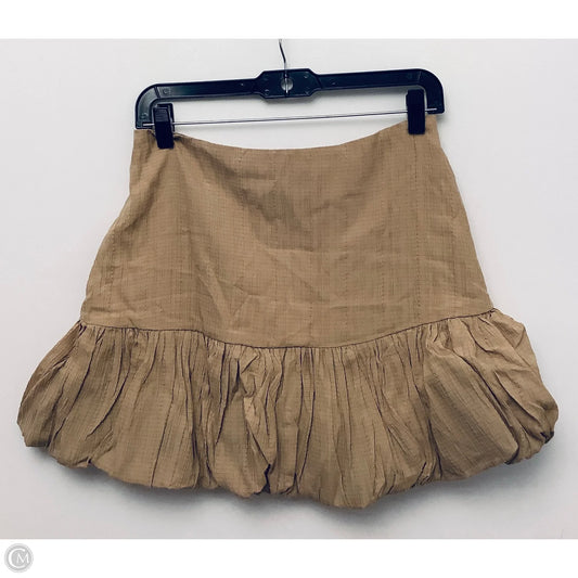 Skirt Mini & Short By Cmc In Tan, Size: L