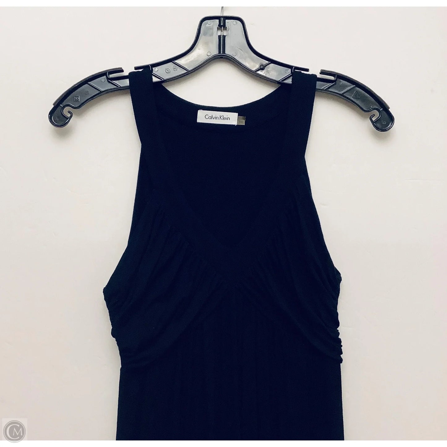 Dress Casual Midi By Calvin Klein In Black, Size: M