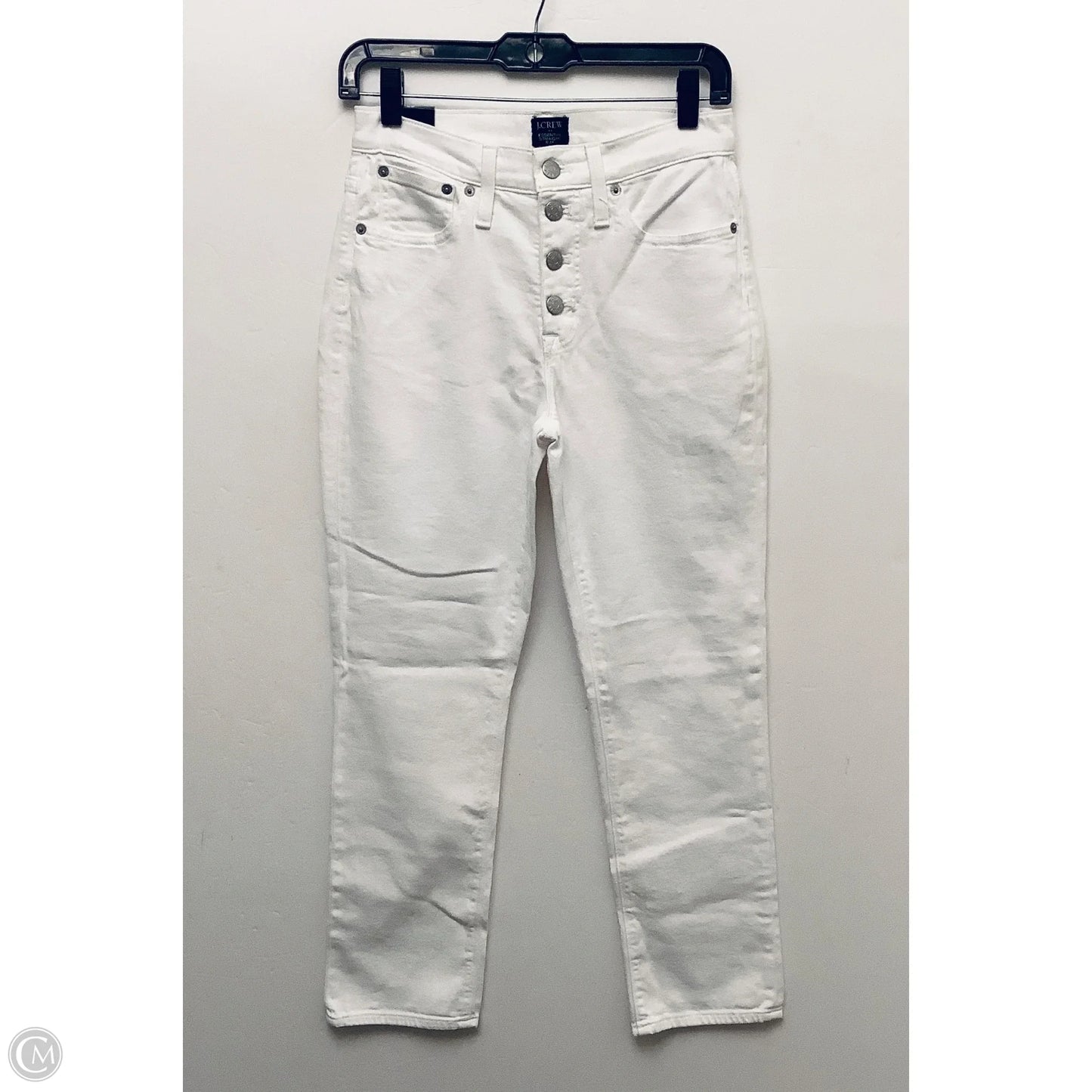 Jeans Straight By J. Crew In White, Size: 0