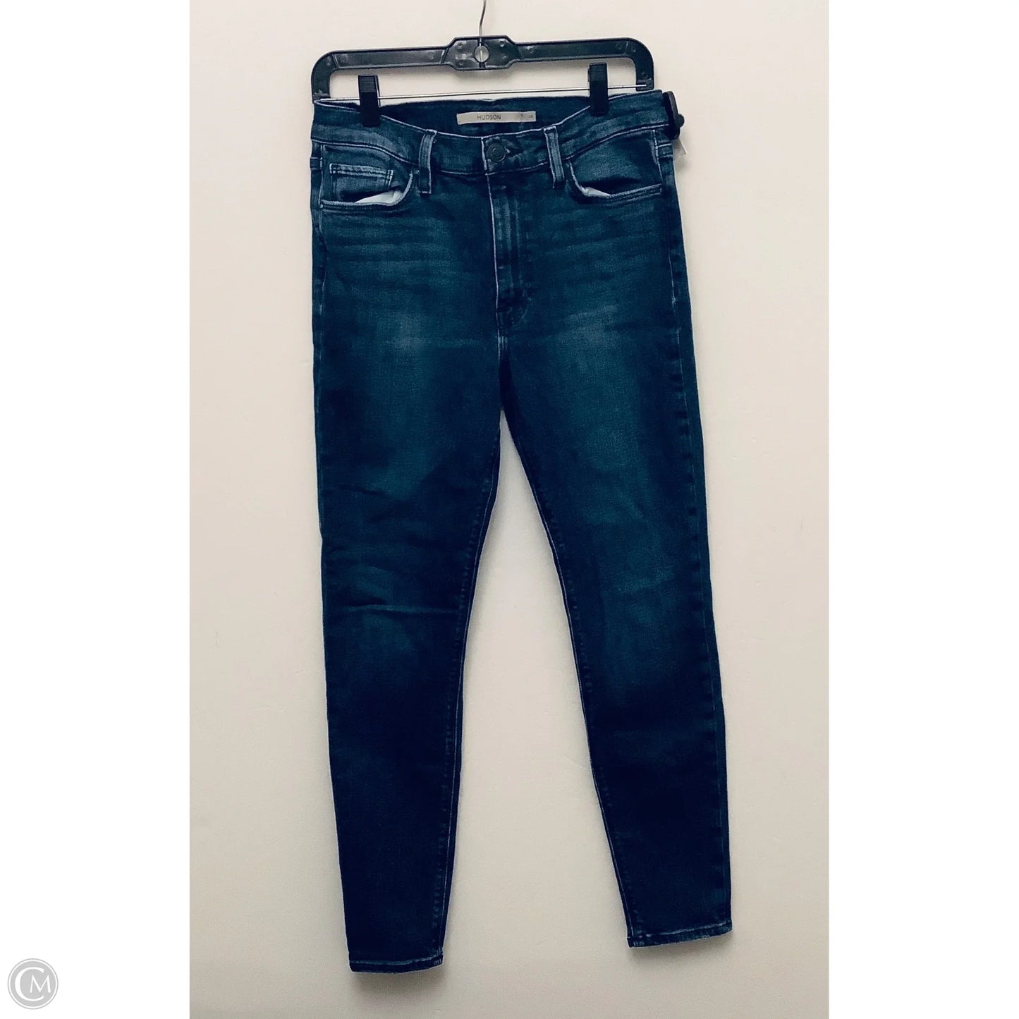 Jeans Skinny By Hudson In Blue Denim, Size: 6