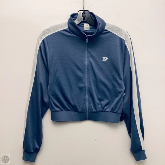 Athletic Jacket By Pink In Blue, Size: S
