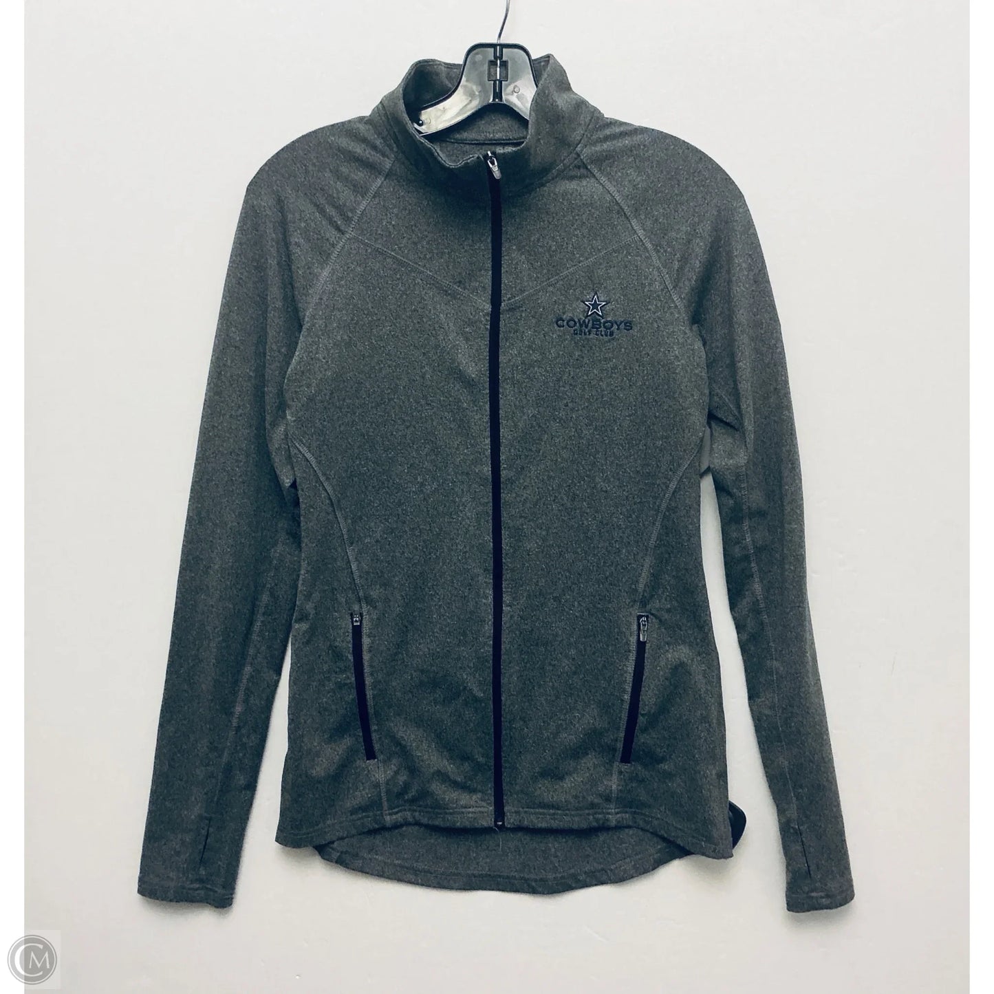 Athletic Jacket By Champion In Grey, Size: S