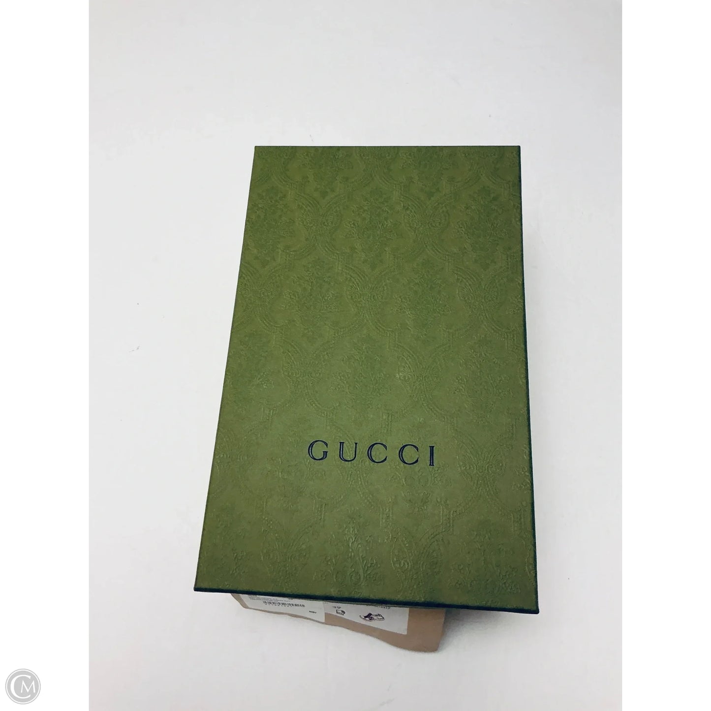 Shoes Luxury Designer By Gucci In White, Size: 8.5