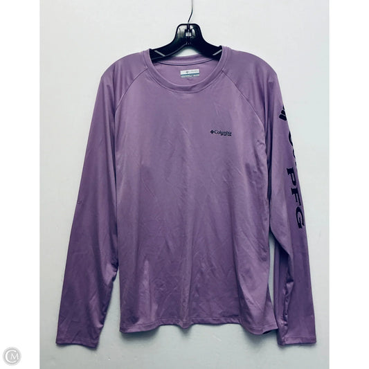 Top Long Sleeve Basic By Columbia In Purple, Size: Xxl