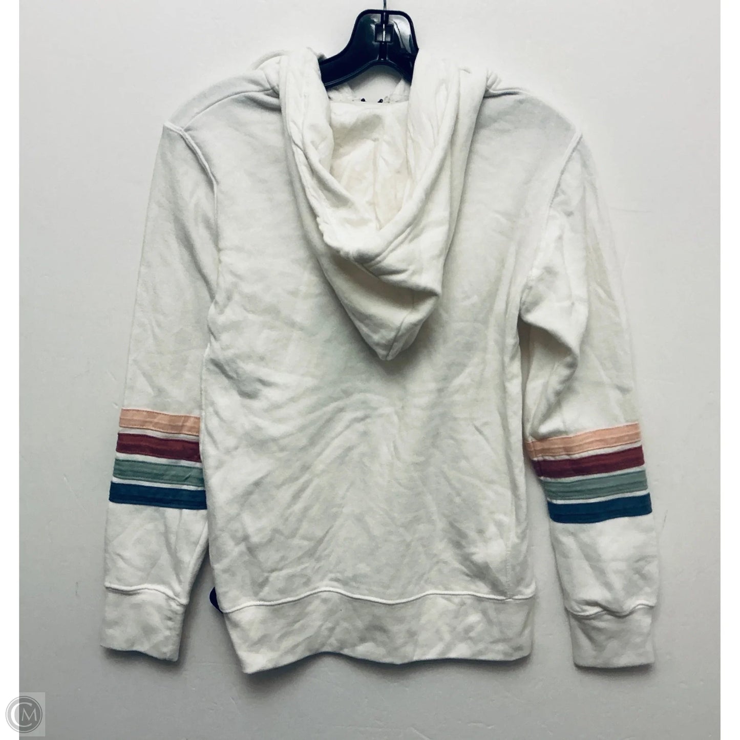 Sweatshirt Hoodie By Clothes Mentor In White, Size: S