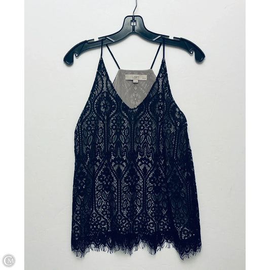 Top Sleeveless By Loft In Black, Size: Sp