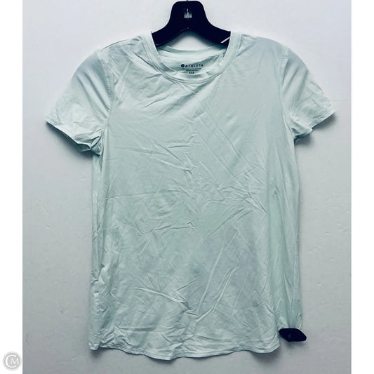 Athletic Top Short Sleeve By Athleta In Green, Size: Xxs