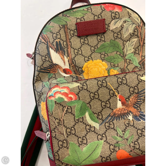 Backpack Luxury Designer By Gucci, Size: Small