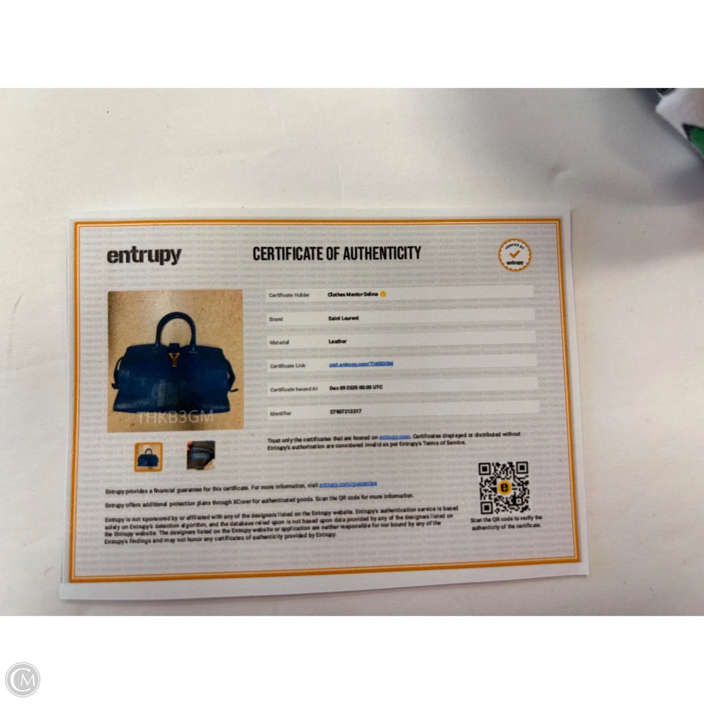 Handbag Luxury Designer By Yves Saint Laurent, Size: Large