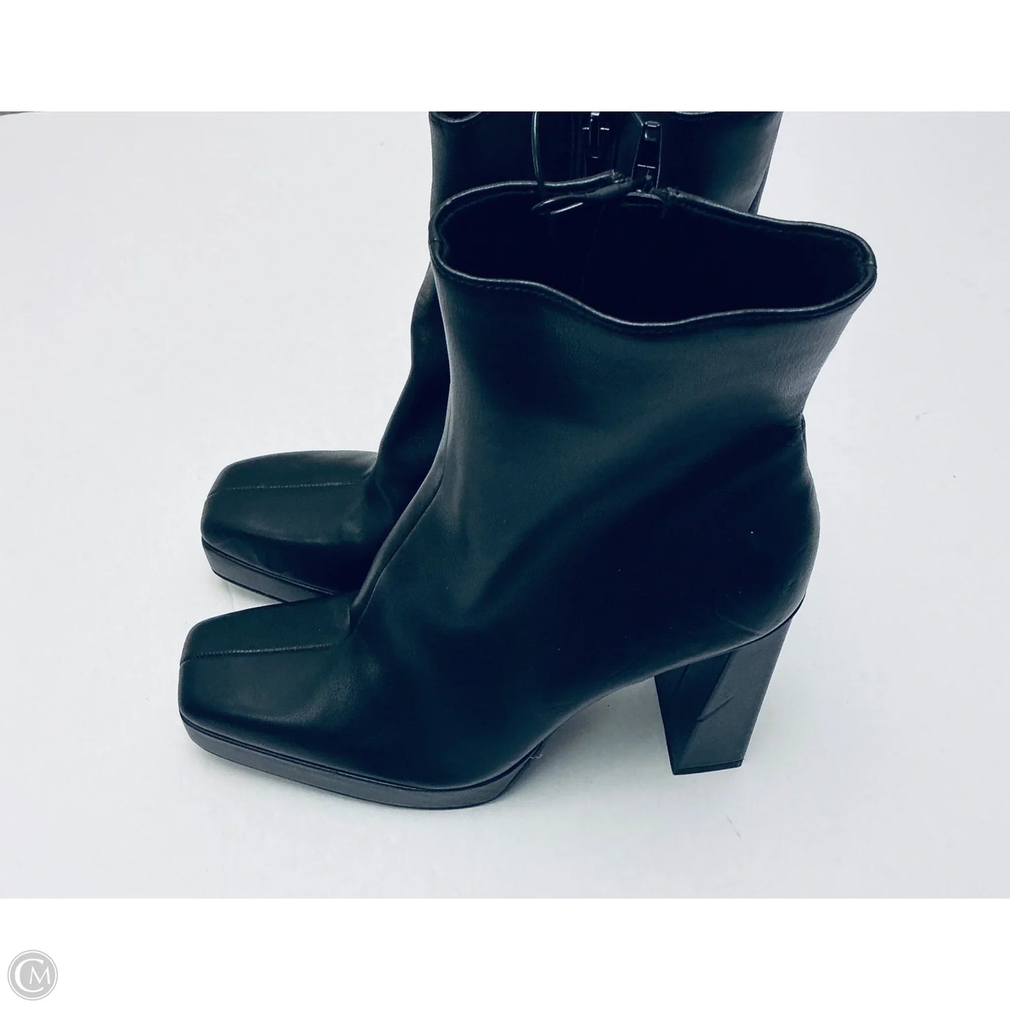 Boots Ankle Heels By Steve Madden In Black, Size: 10