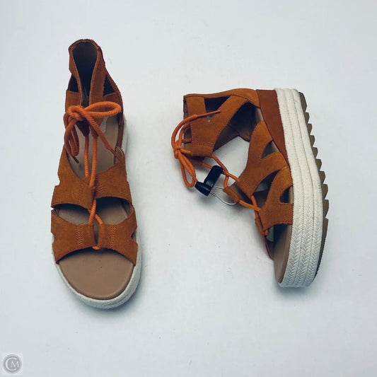 Sandals Flats By Sorel In Orange, Size: 8.5