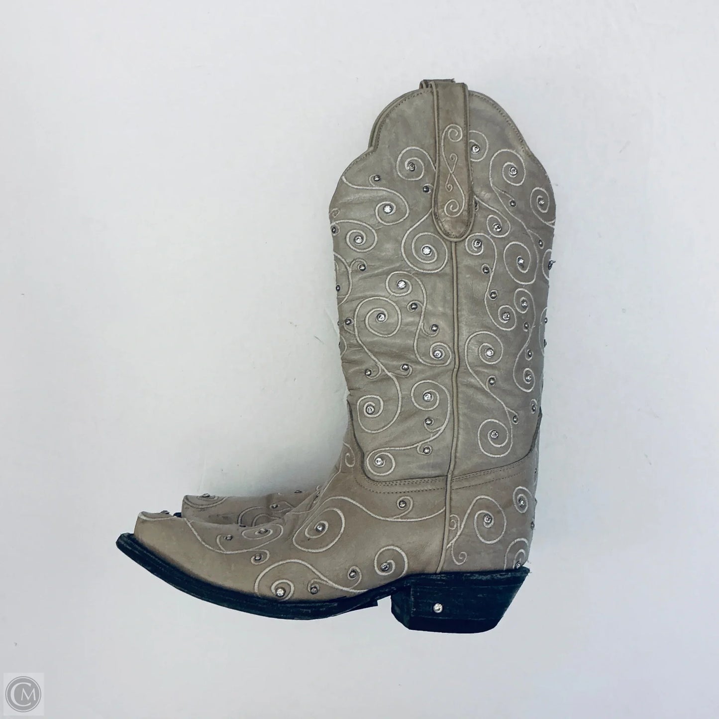 Boots Western By Clothes Mentor In Beige, Size: 6