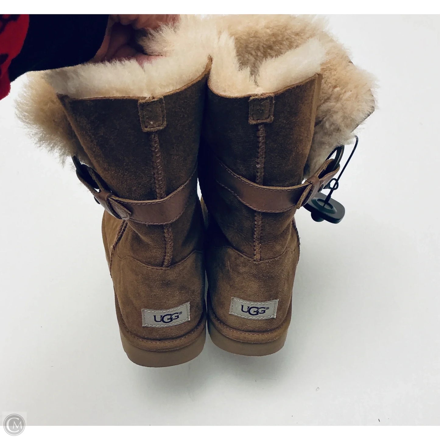 Boots Designer By Ugg In Brown, Size: 10