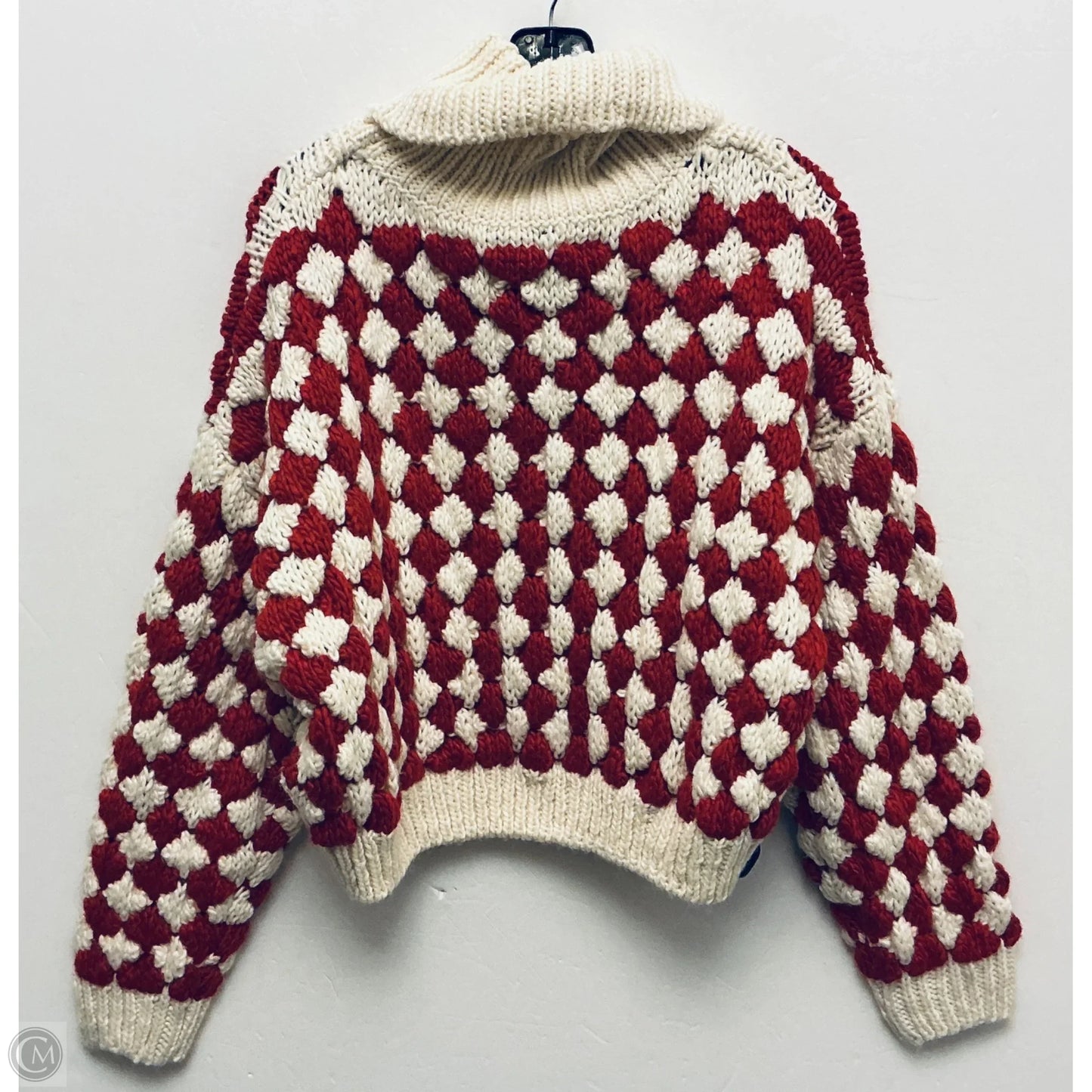 Sweater By Vici In Red & White, Size: M