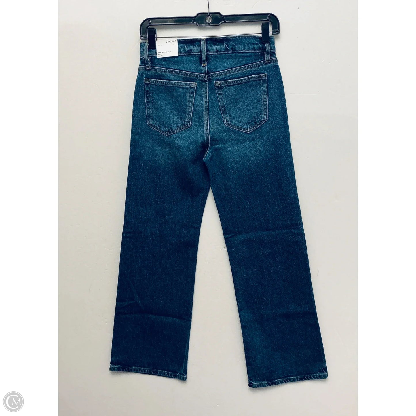 Jeans Wide Leg By Loft In Blue Denim, Size: 0p