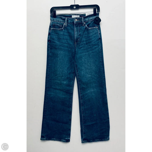Jeans Wide Leg By Loft In Blue Denim, Size: 0p