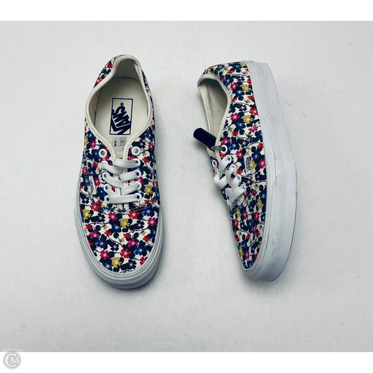 Shoes Sneakers By Vans In Floral Print, Size: 8