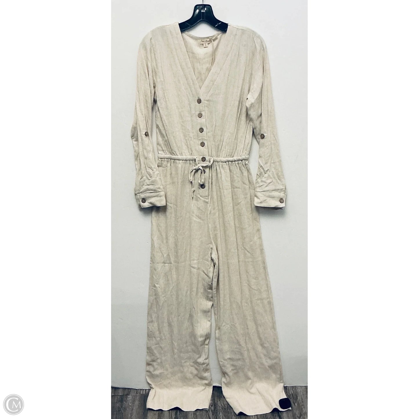 Jumpsuit By Hem & Thread In Tan, Size: S
