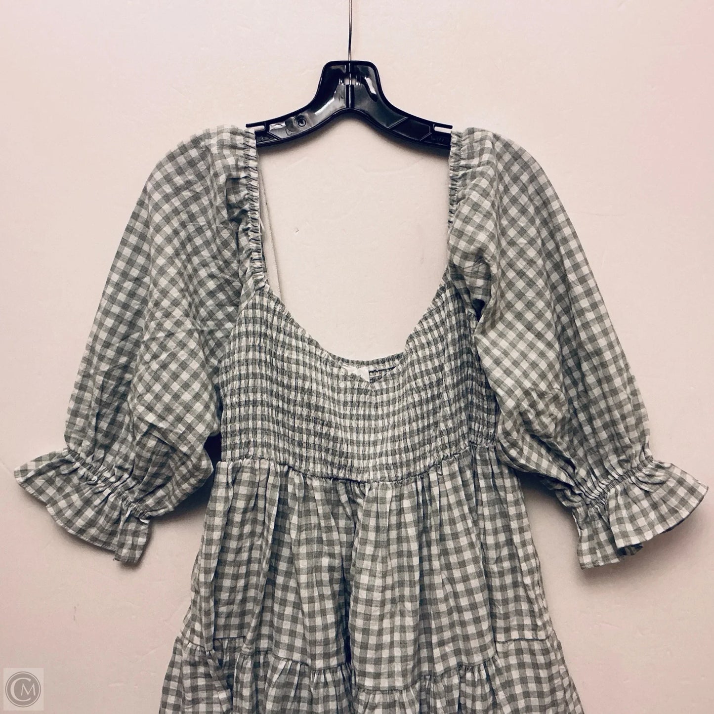 Dress Casual Midi By Mable In Checkered Pattern, Size: L