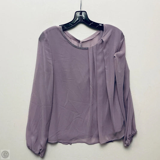 Top Long Sleeve By Frank Lyman In Purple, Size: M