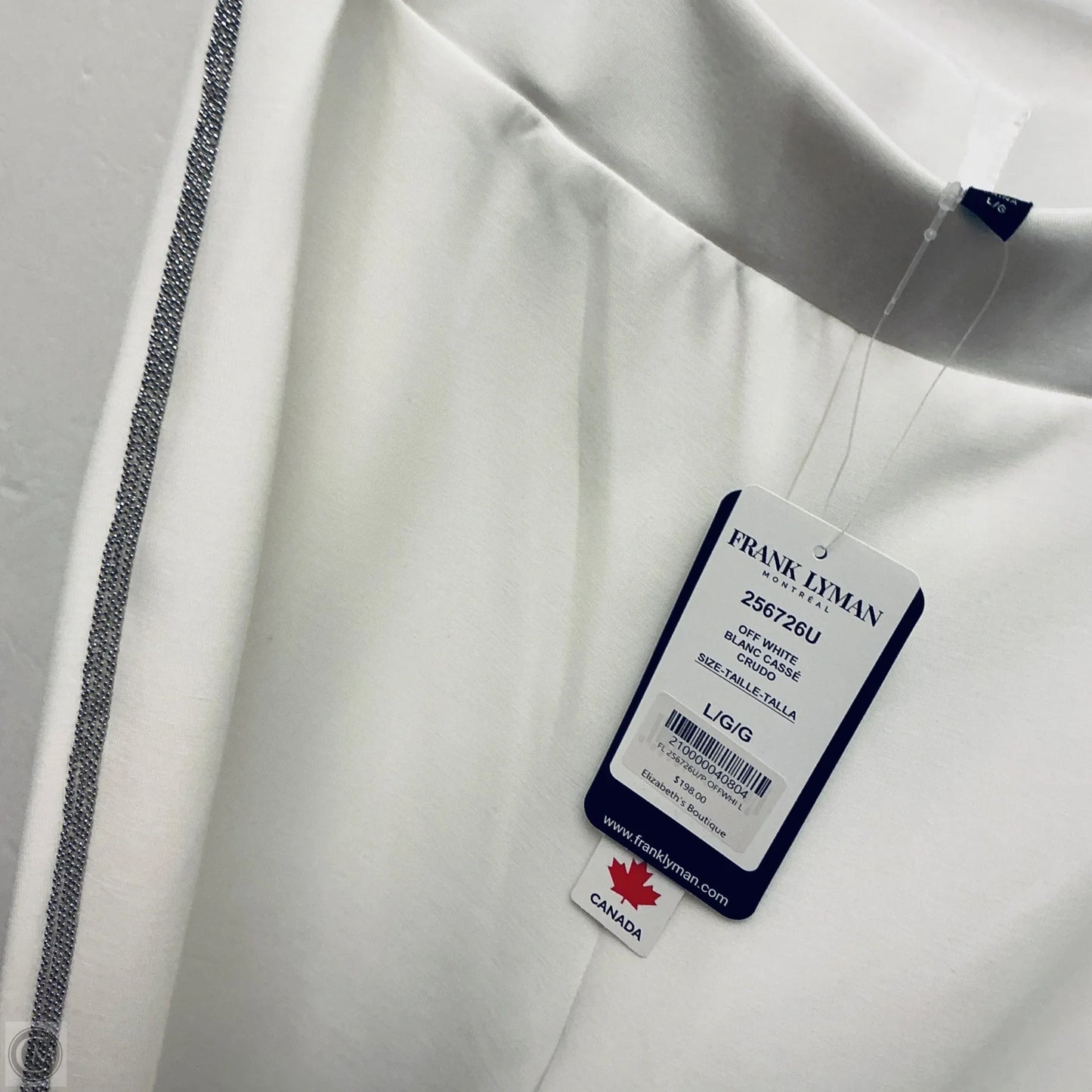 Pants Dress By Frank Lyman In White, Size: L