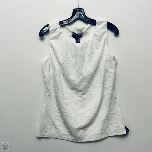 Top Sleeveless By Frank Lyman In White, Size: M