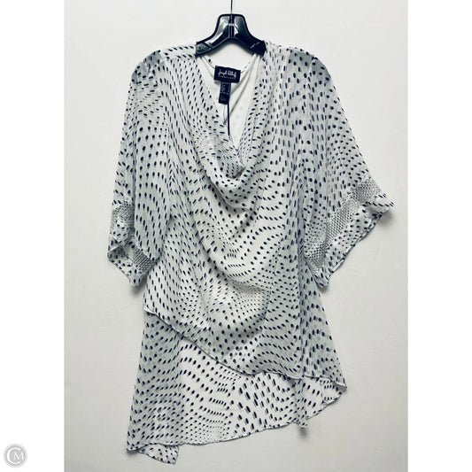 Top Long Sleeve By Joseph Ribkoff In Polkadot Pattern, Size: Xl