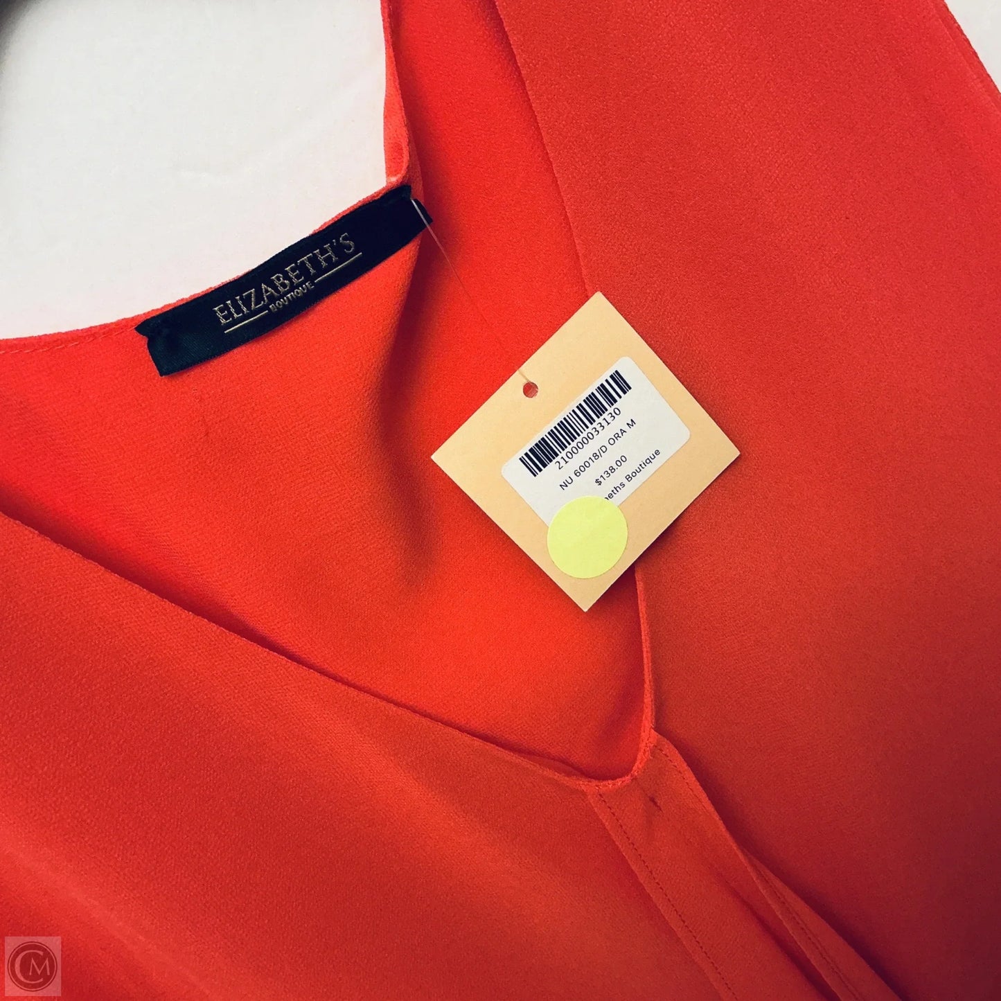 Dress Casual Midi By Cmb In Orange, Size: M