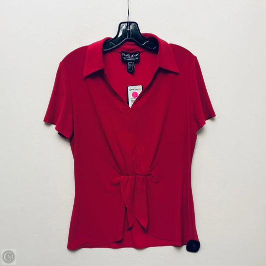 Top Short Sleeve By Frank Lyman In Pink, Size: L