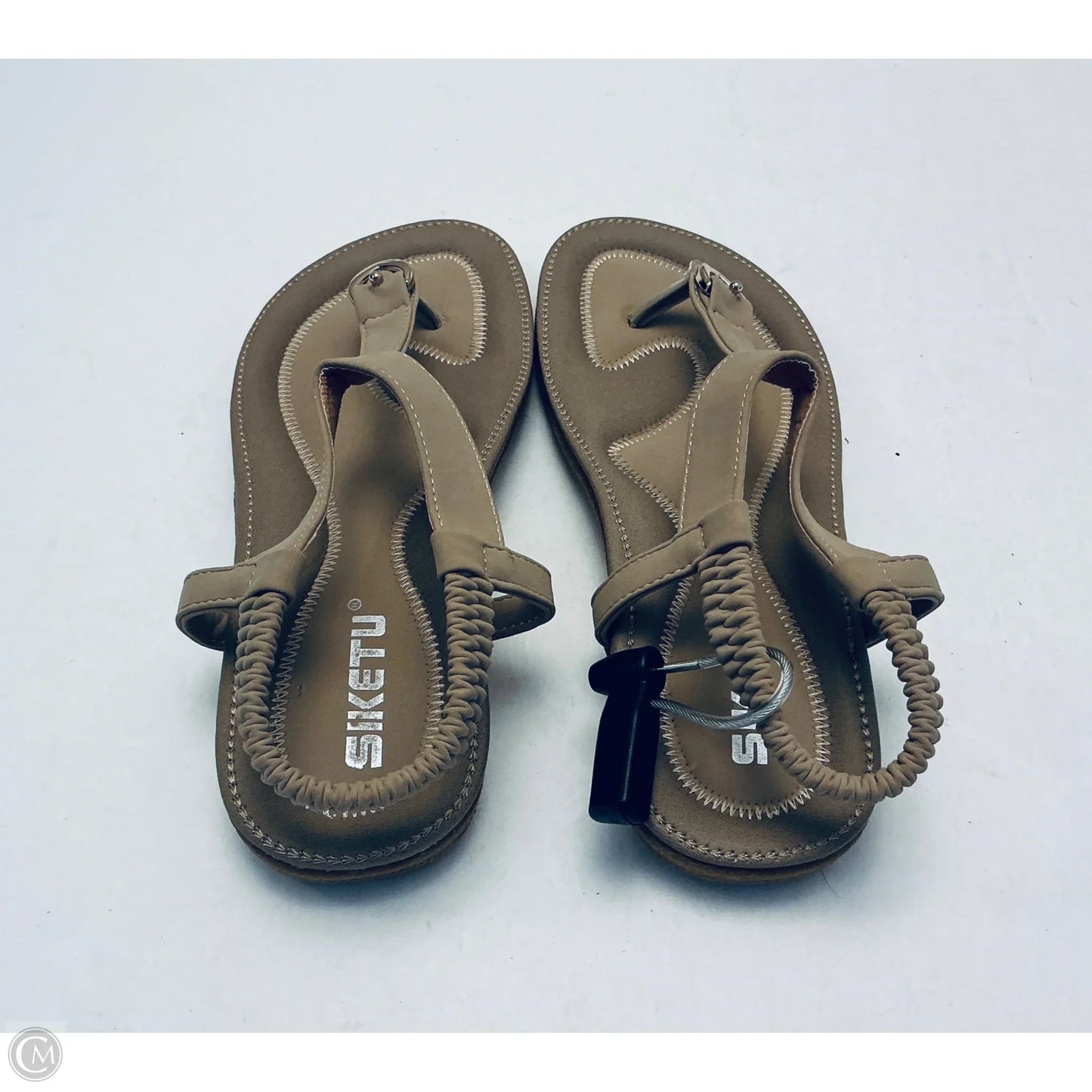 Sandals Flats By Clothes Mentor In Tan, Size: 8.5