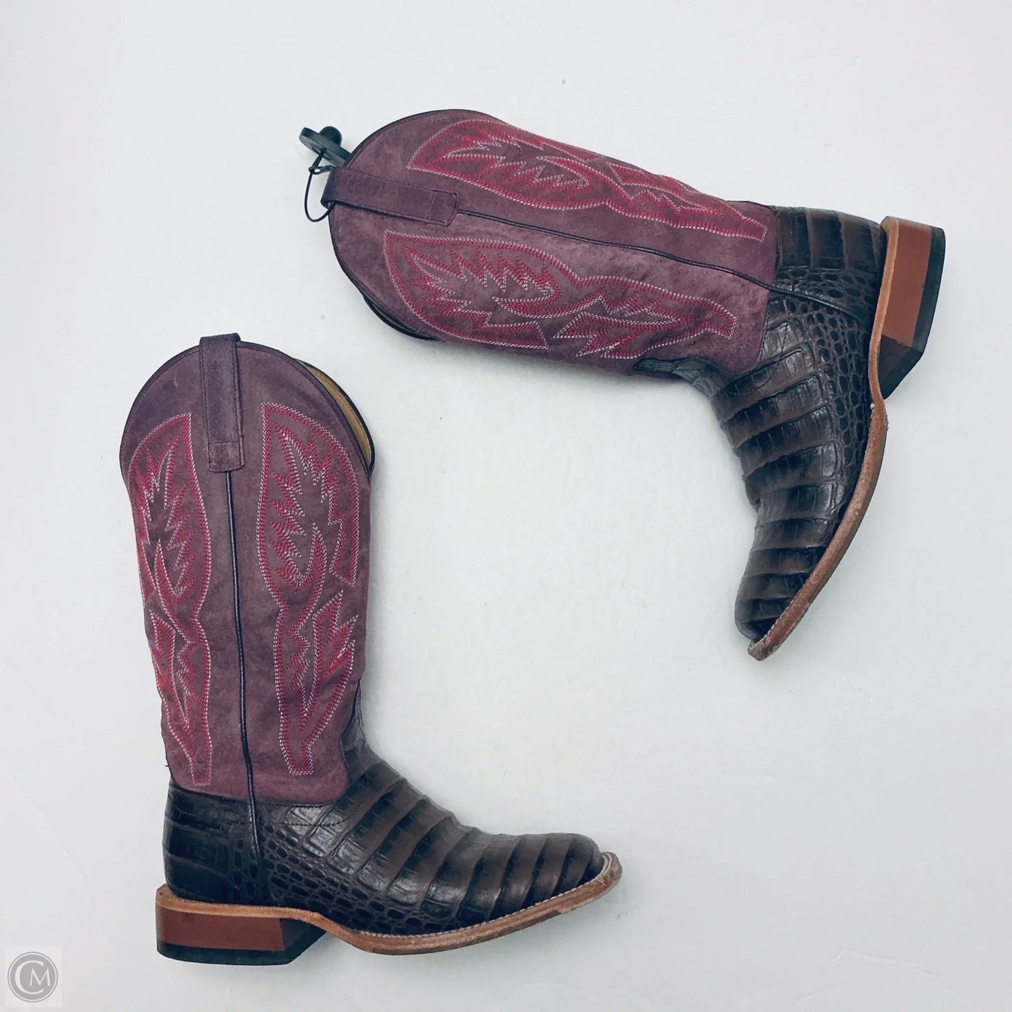 Boots Western By Cmb In Brown & Purple, Size: 7.5
