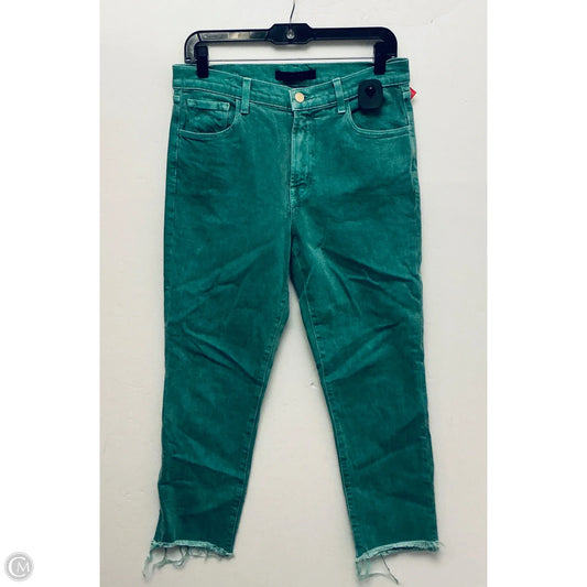 Jeans Straight By J Brand In Green, Size: 6