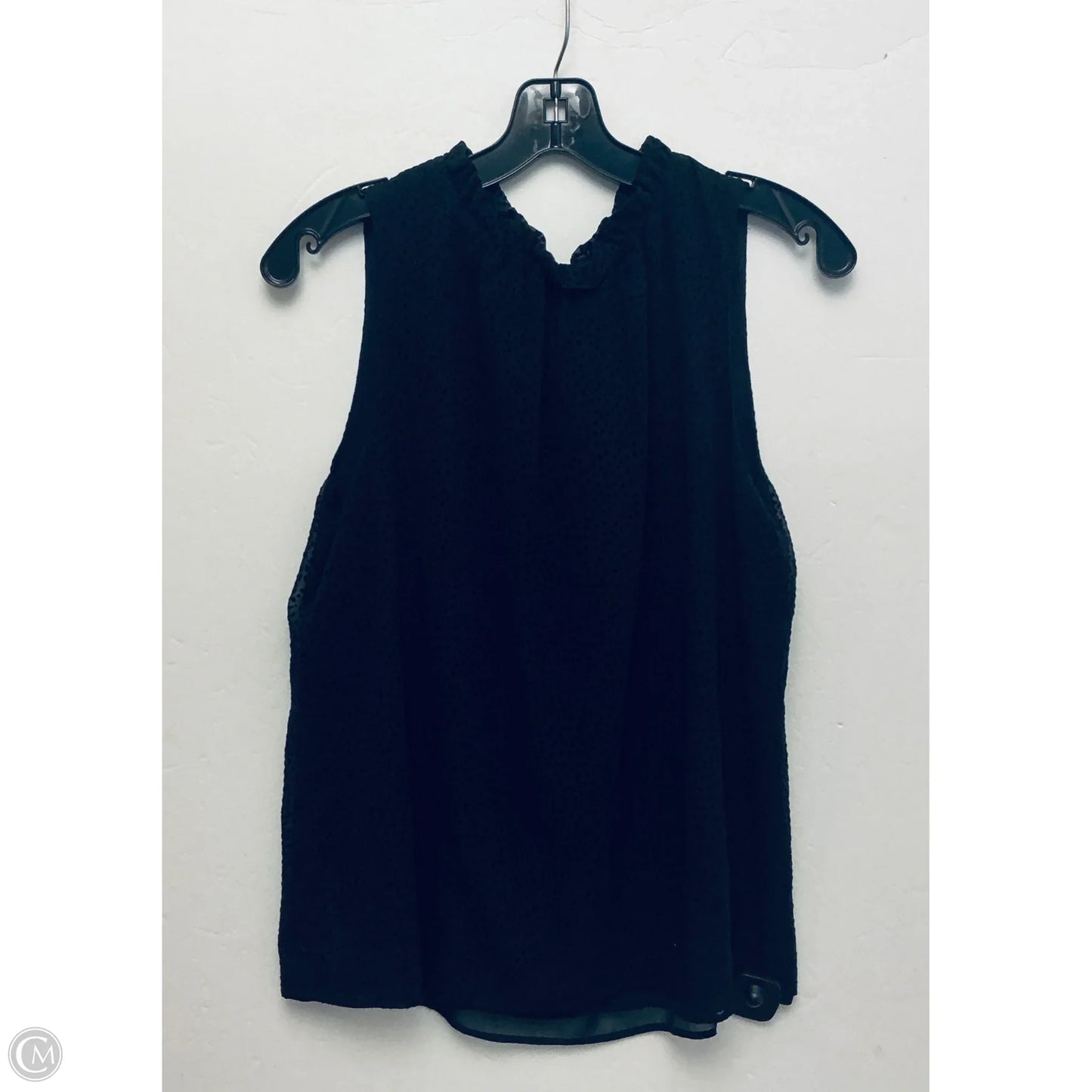 Top Sleeveless By Loft In Black, Size: M