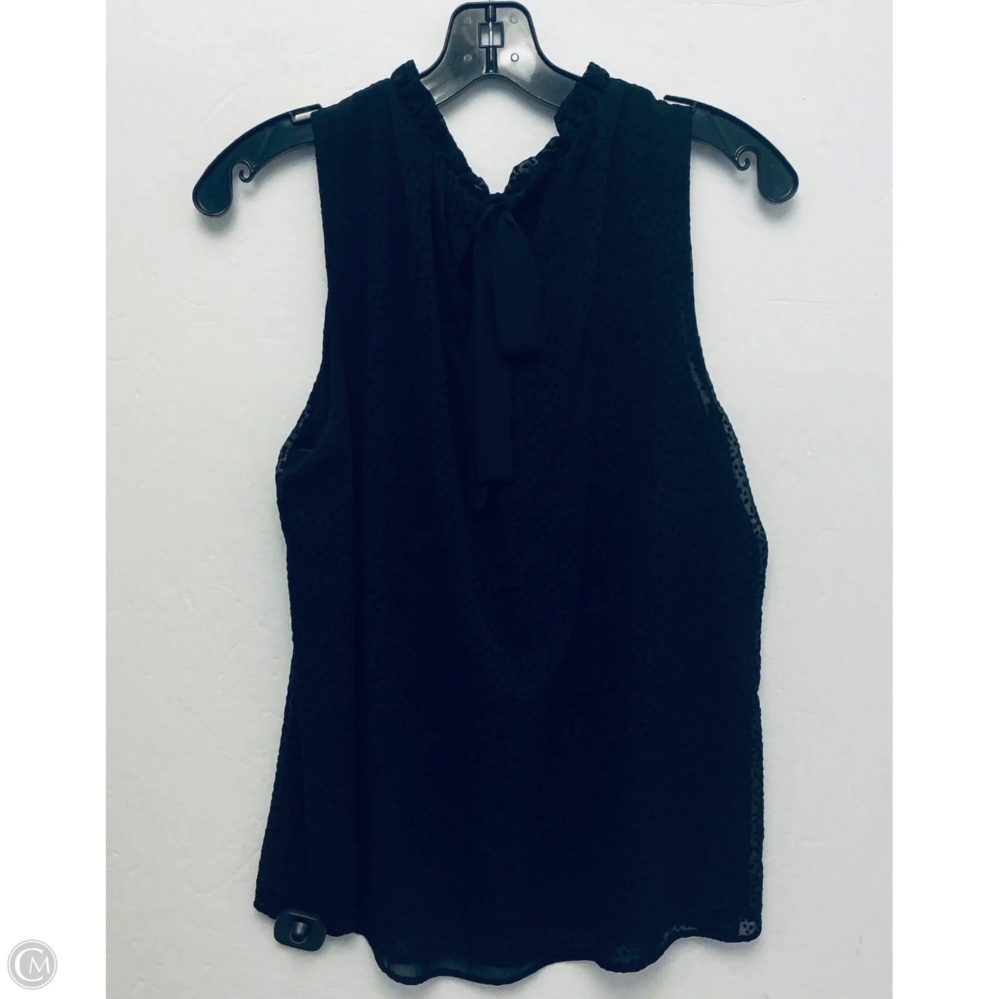 Top Sleeveless By Loft In Black, Size: M