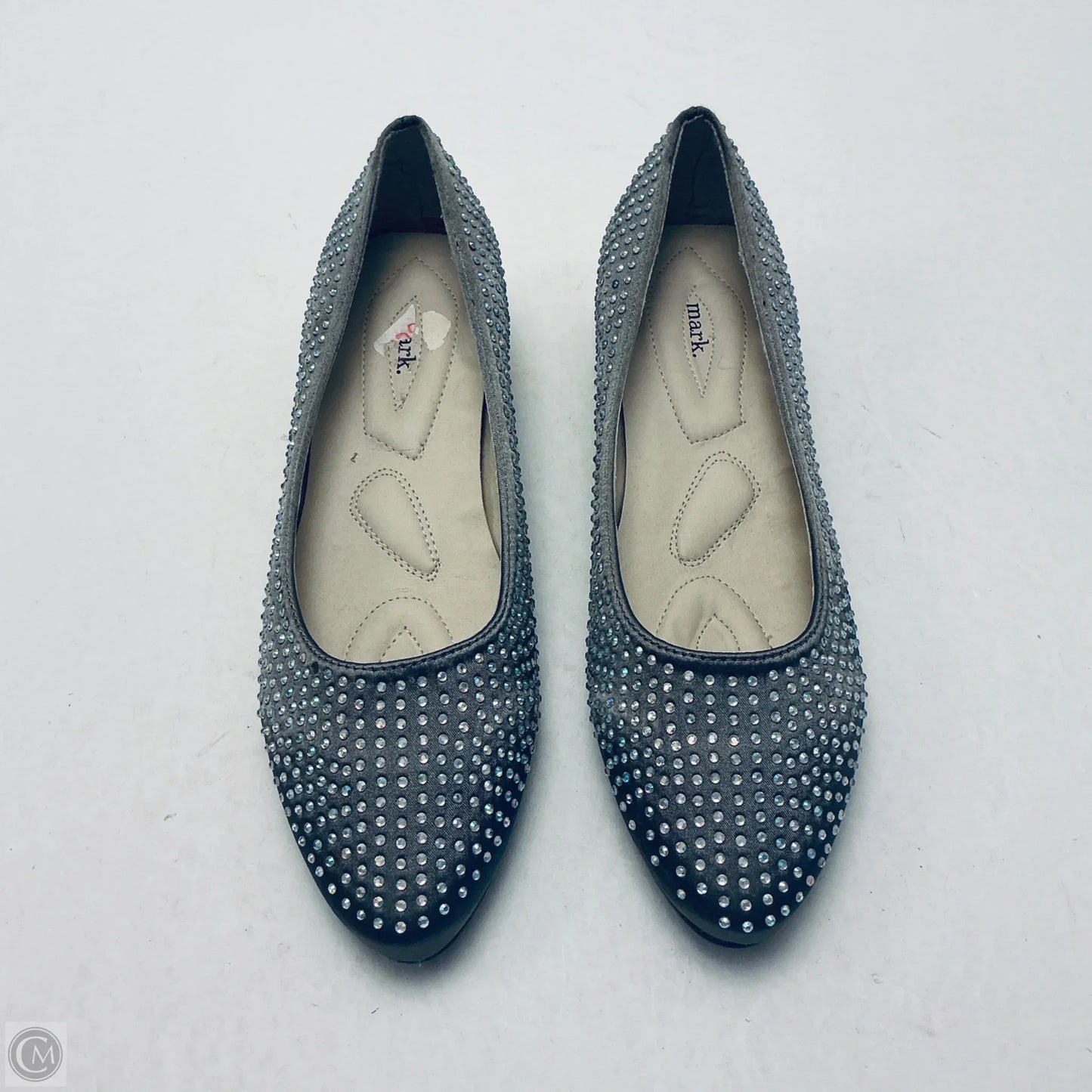 Shoes Flats By Mark In Silver, Size: 8