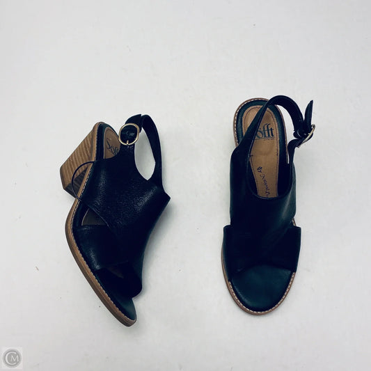 Sandals Heels Block By Sofft In Black, Size: 7