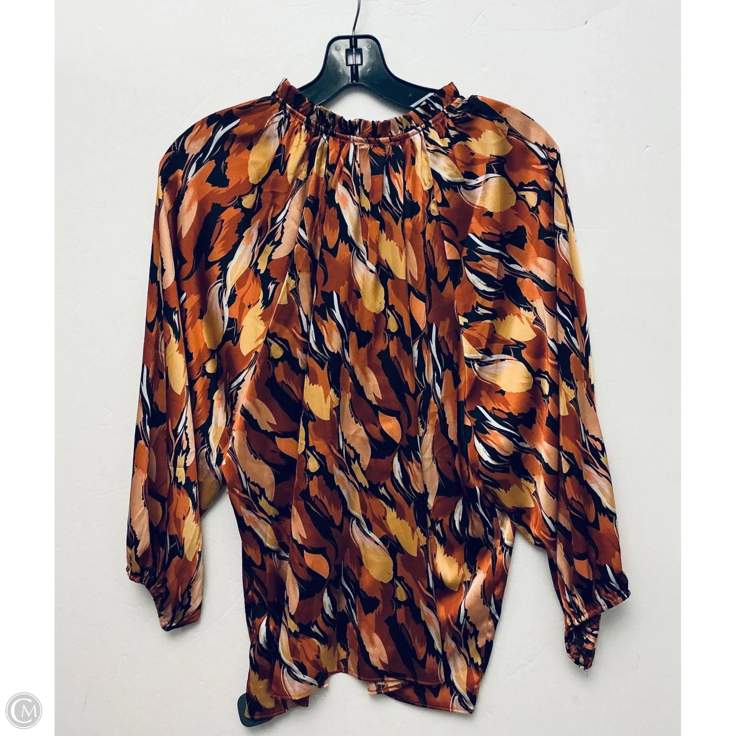 Top Long Sleeve By Ee Some In Orange, Size: M