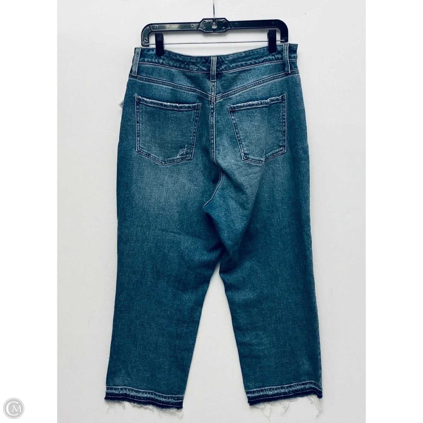 Jeans Straight By Wonderly In Blue Denim, Size: 12