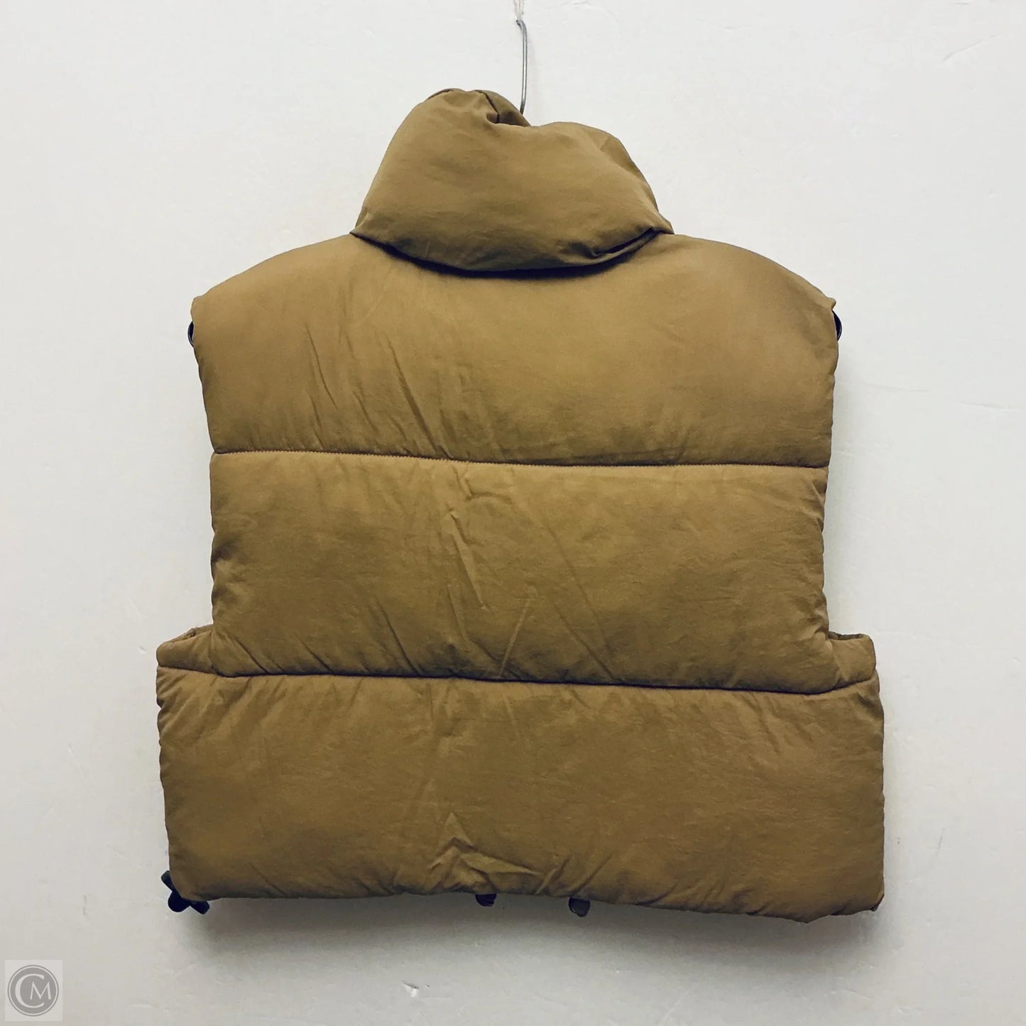 Vest Puffer & Quilted By Clothes Mentor In Tan, Size: S