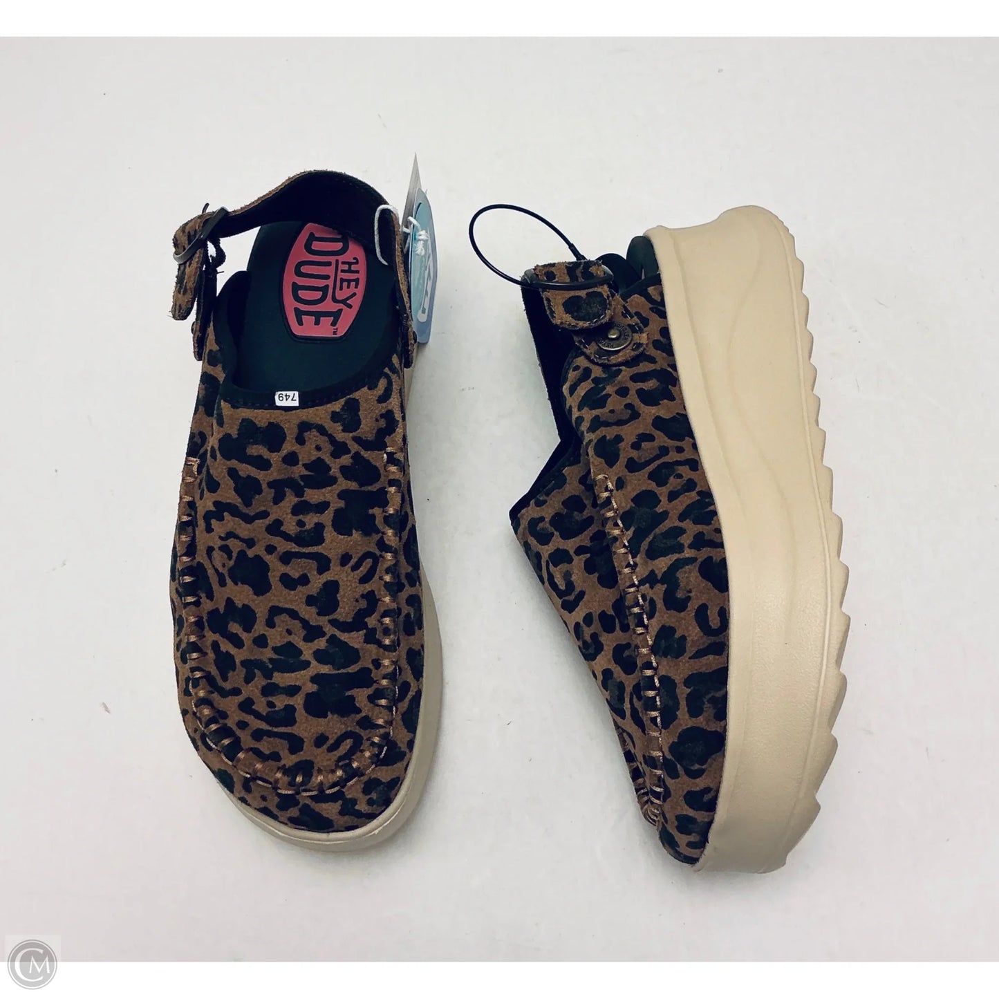 Shoes Heels Platform By Hey Dude In Animal Print, Size: 10