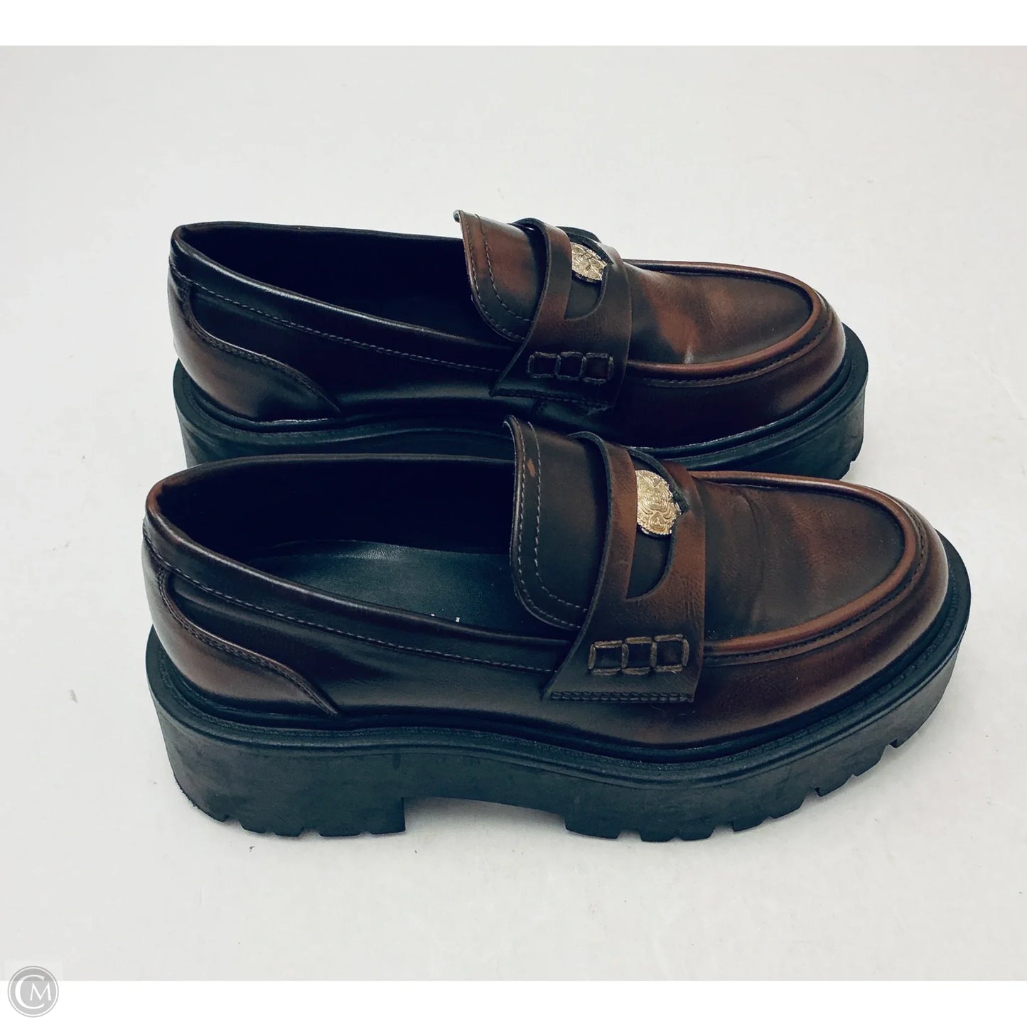 Shoes Heels Platform By Madden Girl In Brown, Size: 6