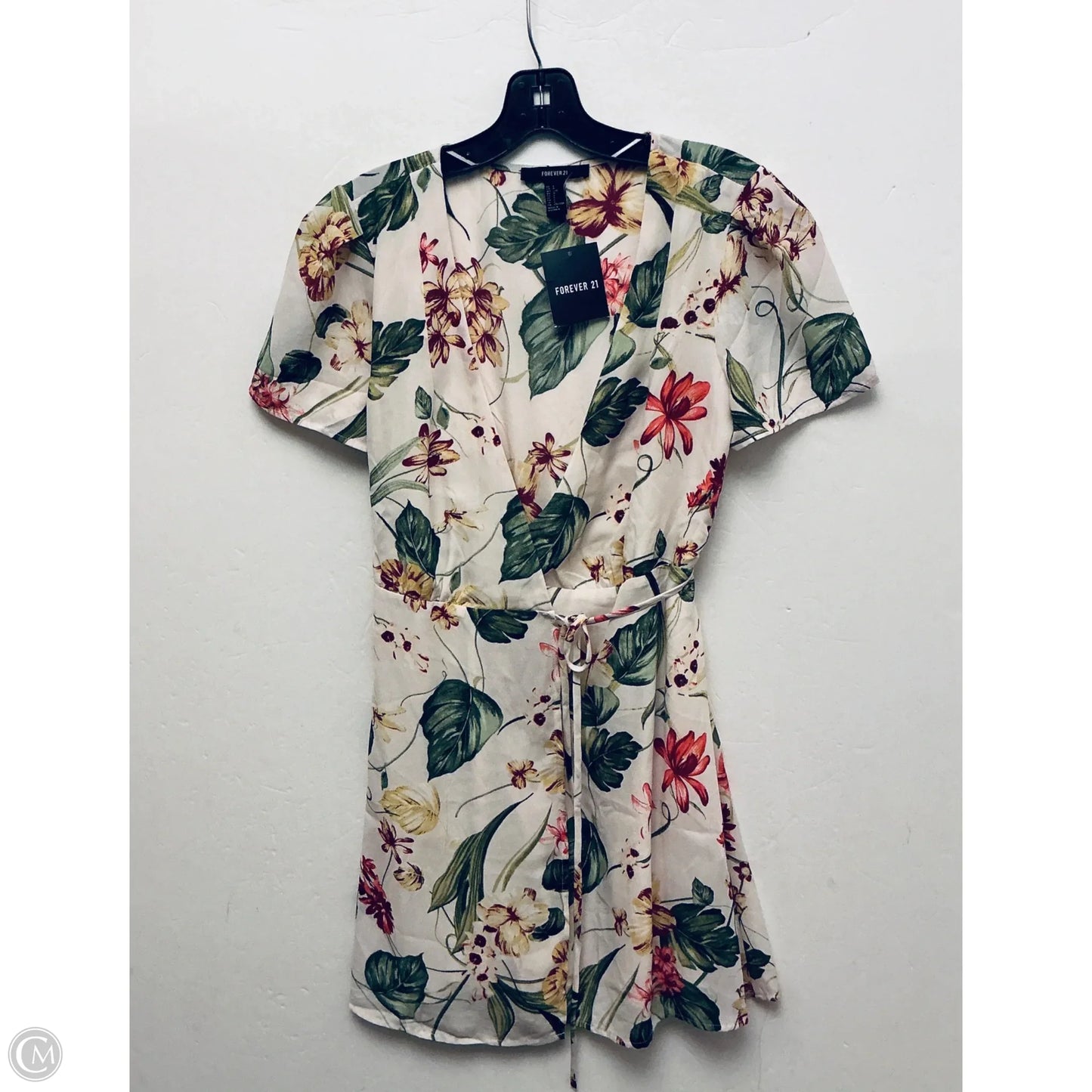 Dress Casual Midi By Forever 21 In Floral Print, Size: L