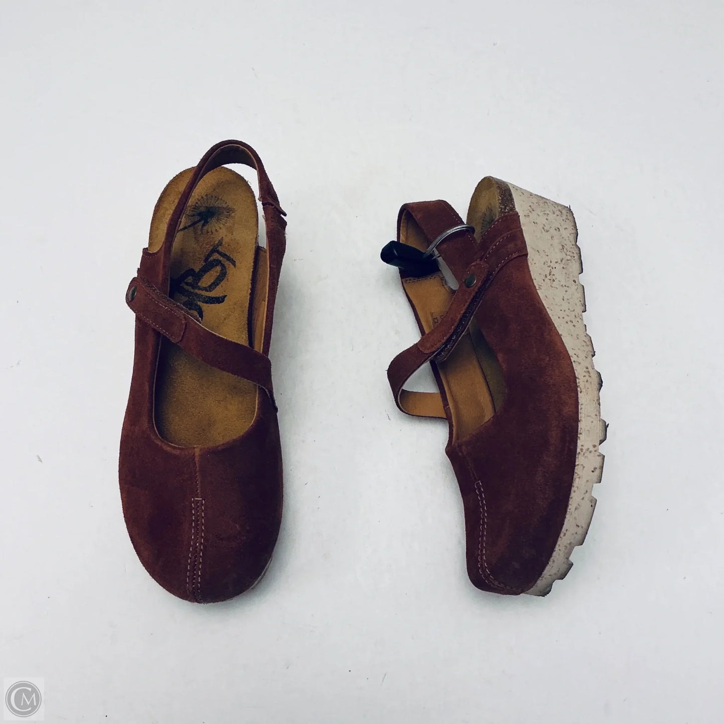 Shoes Heels Wedge By Otbt In Brown, Size: 9