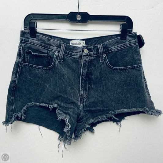 Shorts By Abercrombie And Fitch In Black Denim, Size: 8