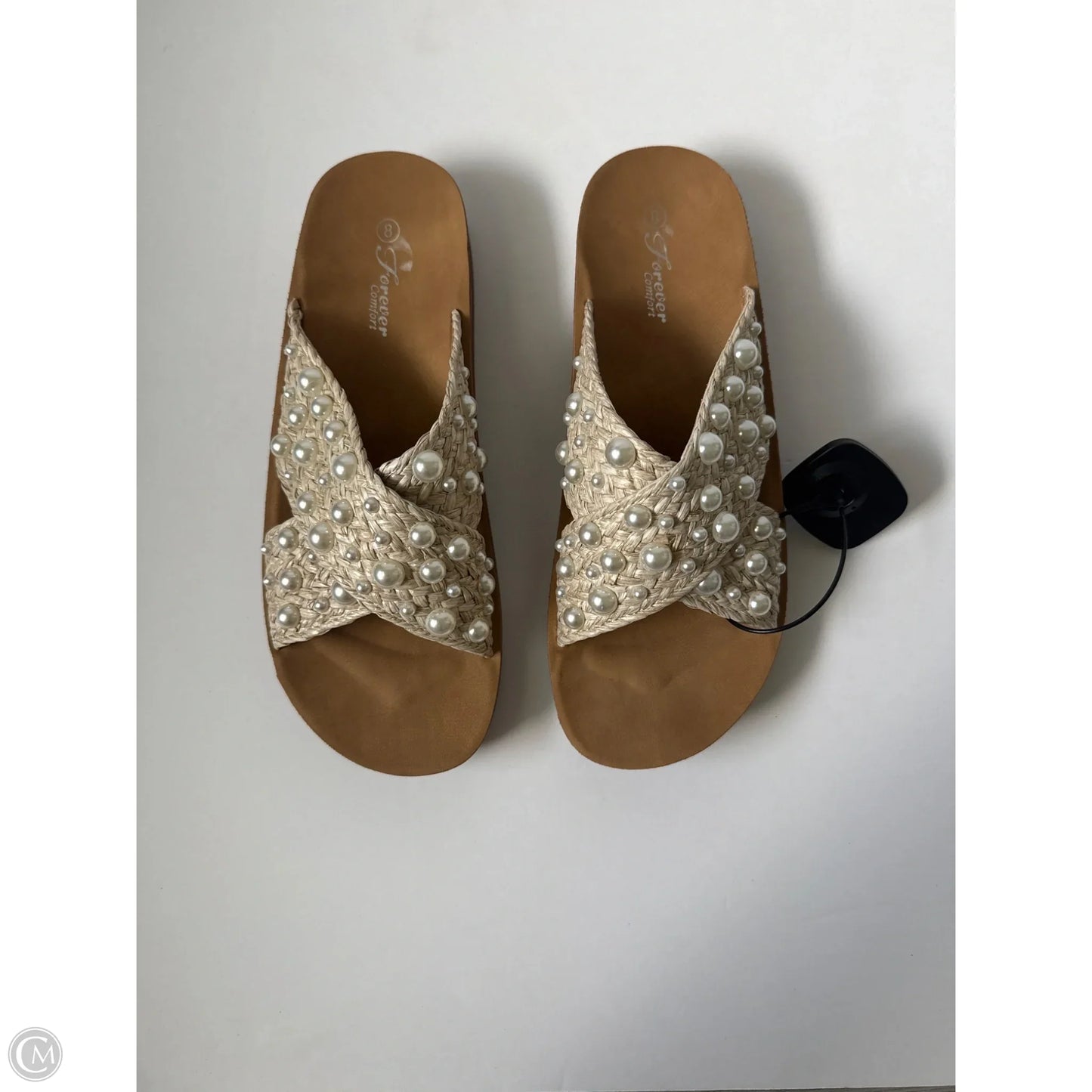 Sandals Flats By Clothes Mentor In Brown, Size: 8