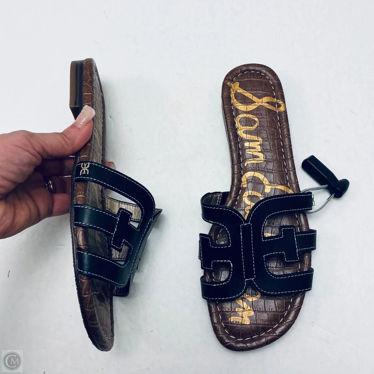 Sandals Flats By Sam Edelman In Black & Brown, Size: 8