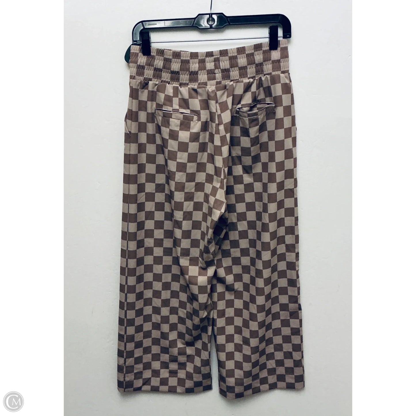 Pants Wide Leg By Albion In Checkered Pattern, Size: M