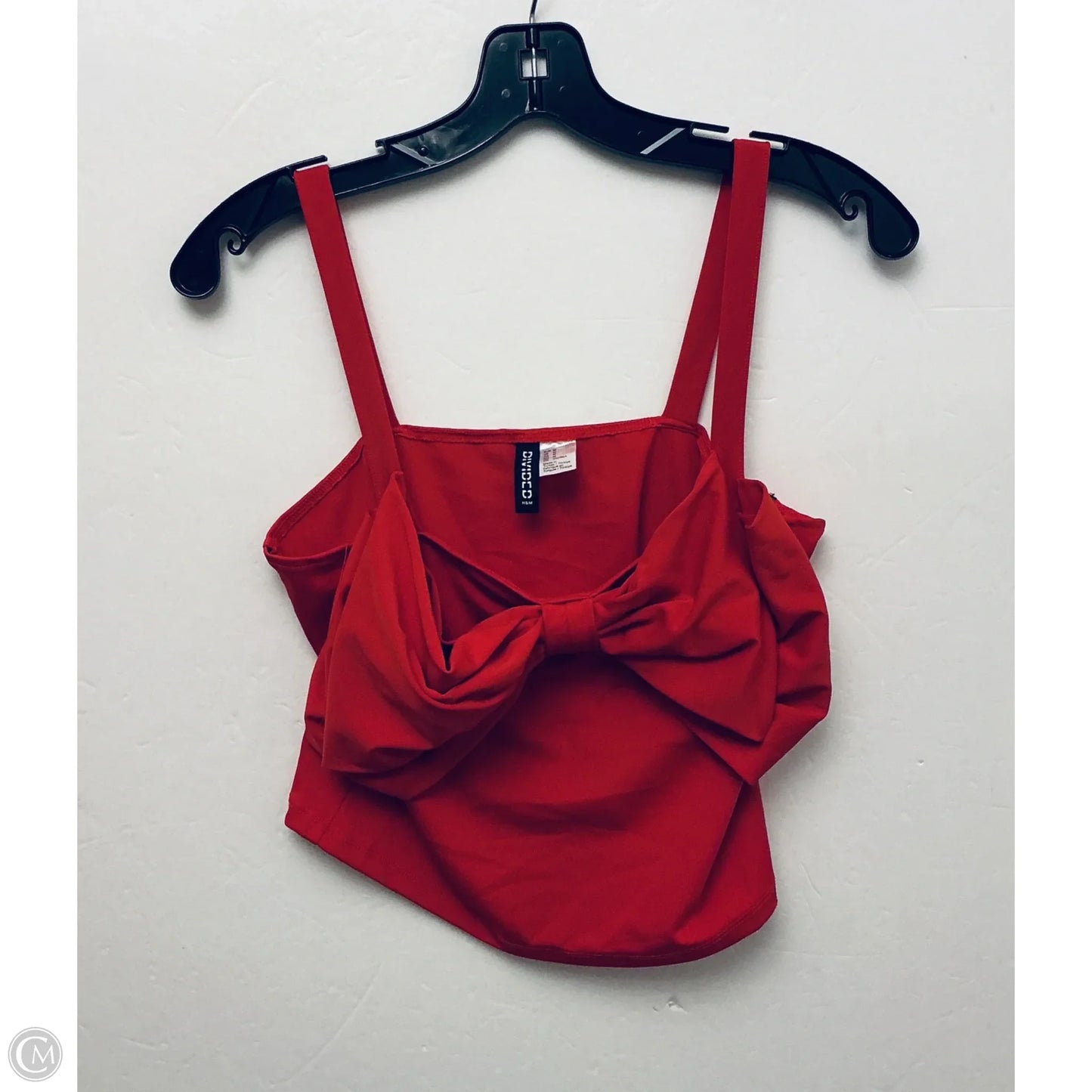 Top Sleeveless By Divided In Red, Size: M