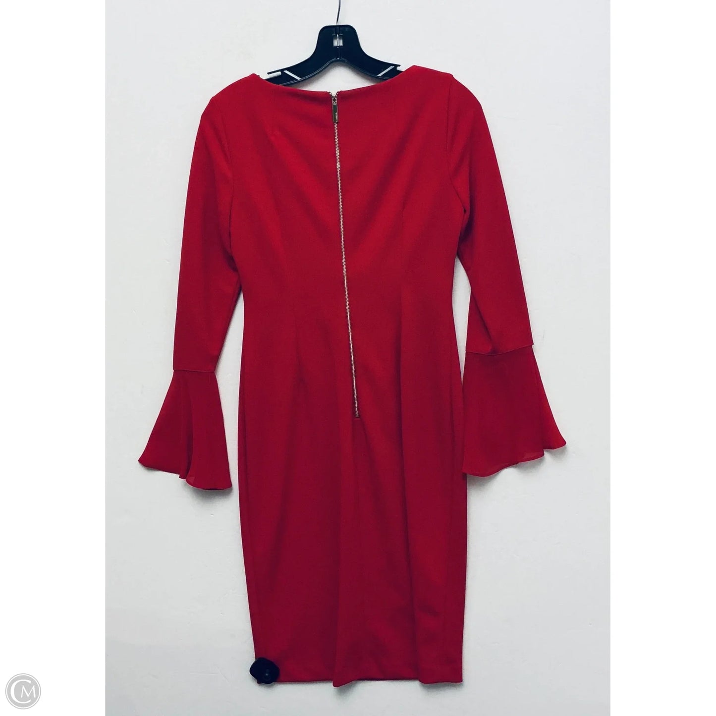 Dress Work By Calvin Klein In Red, Size: S