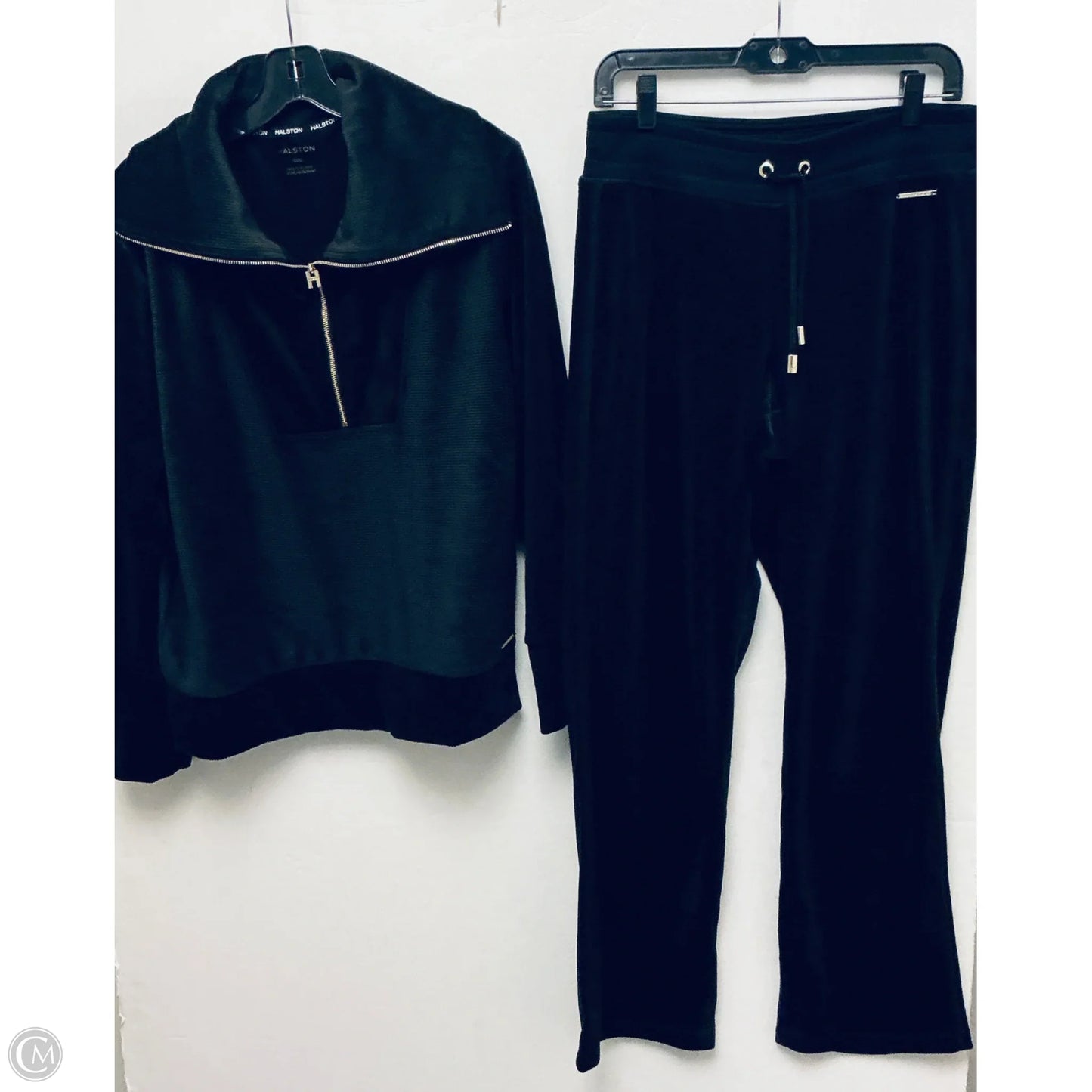 Lounge Set Designer By Halston In Black, Size: M